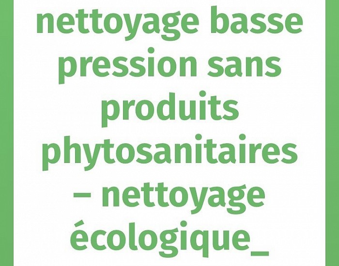 Nettoyage écologique