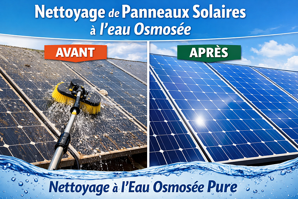 Nettoyage, panneaux solaires